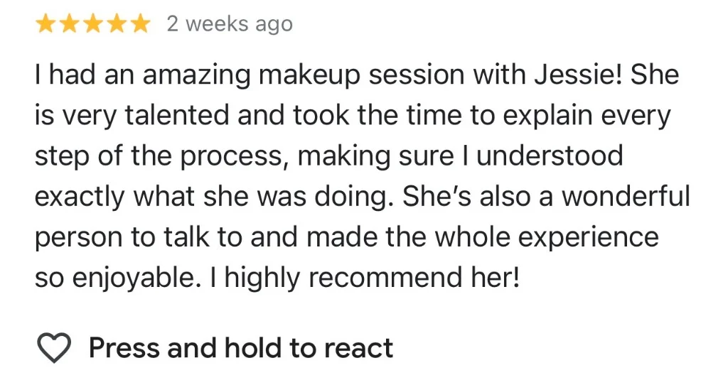 Google Review from student